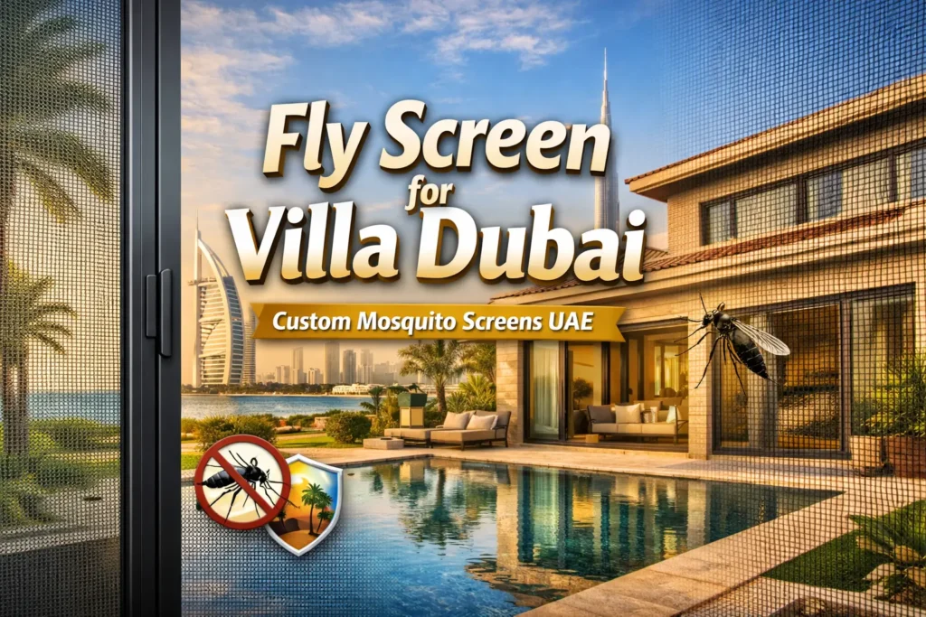 Fly Screen for Villa Dubai Custom Mosquito Screens UAE