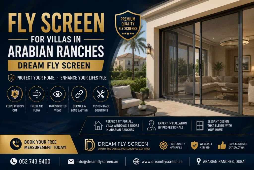 Fly Screen for Villas in Arabian Ranches